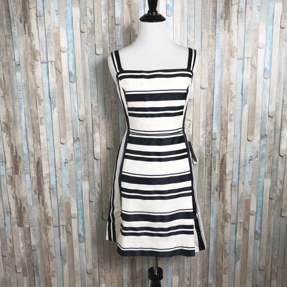 NWT Eliza J 10P Striped A Line Tank Dress Sheath